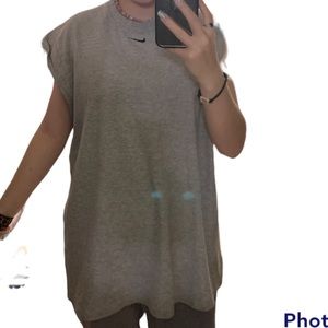 Nike Grey Muscle Tank Top